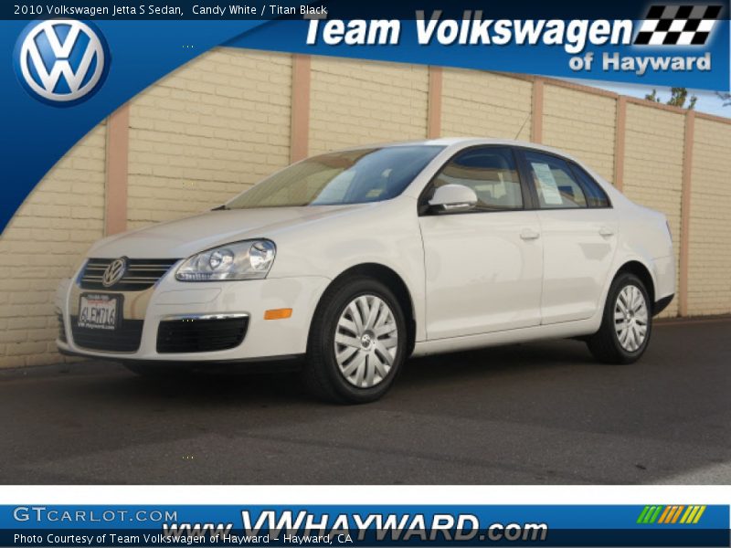 Candy White / Titan Black 2010 Volkswagen Jetta S Sedan