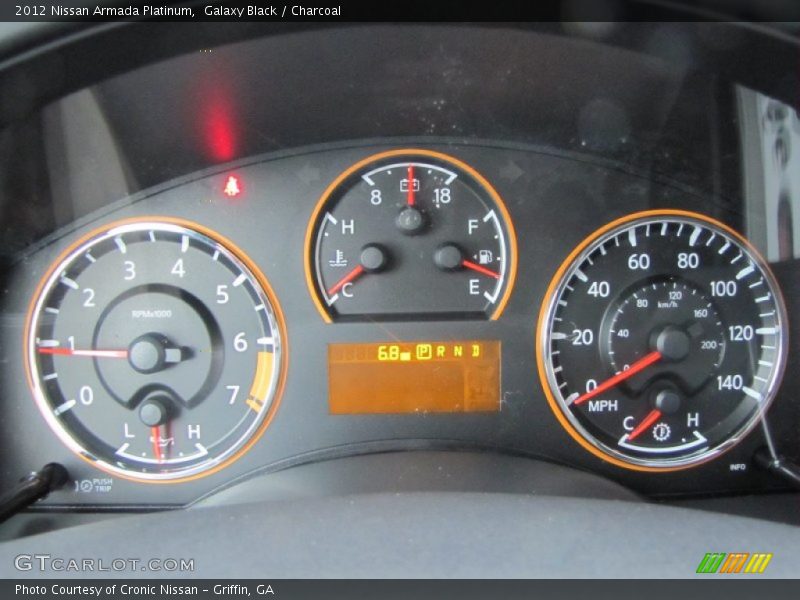Galaxy Black / Charcoal 2012 Nissan Armada Platinum
