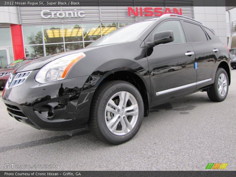 Super Black / Black 2012 Nissan Rogue SV