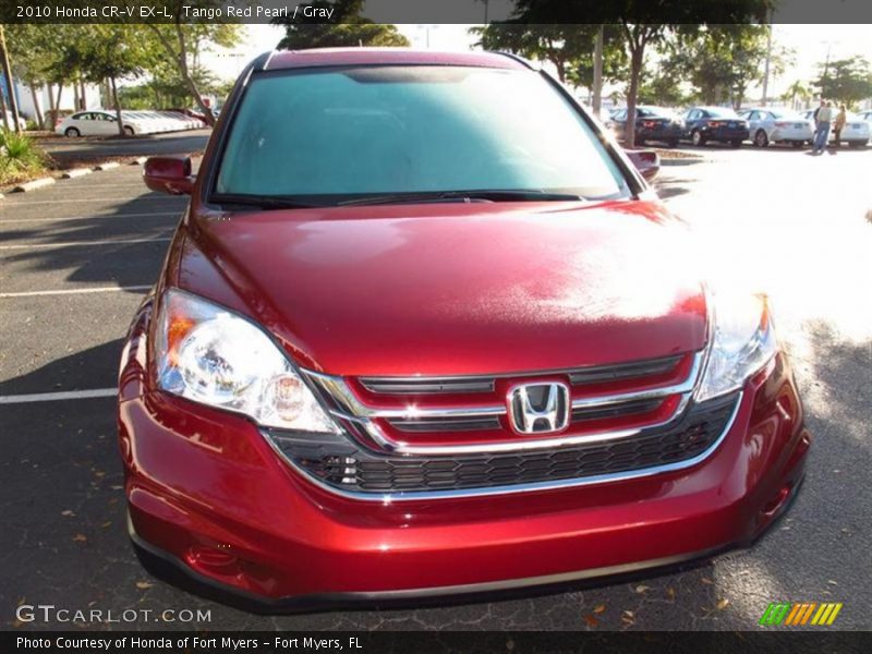 Tango Red Pearl / Gray 2010 Honda CR-V EX-L
