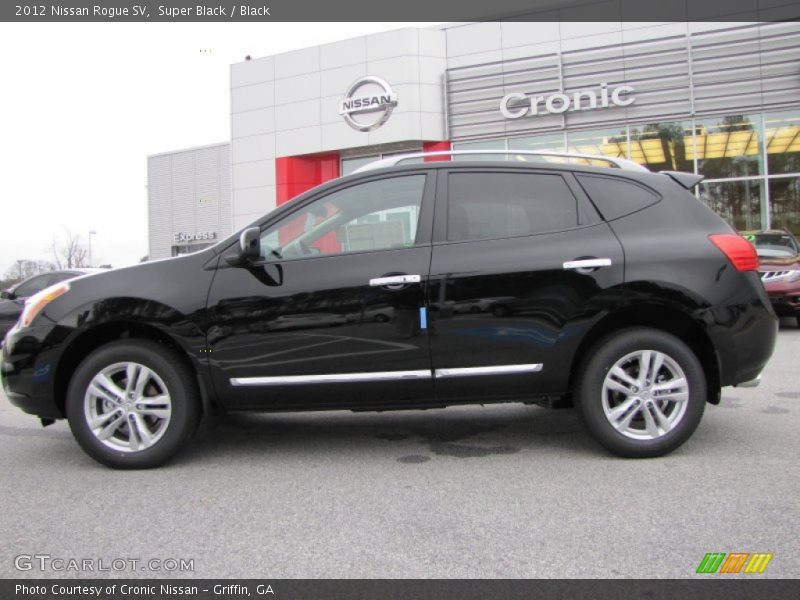 Super Black / Black 2012 Nissan Rogue SV
