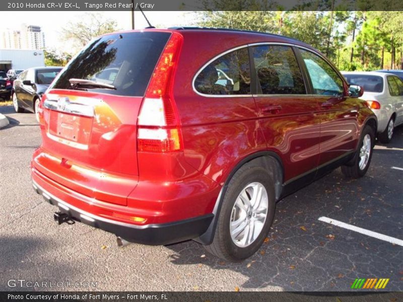 Tango Red Pearl / Gray 2010 Honda CR-V EX-L