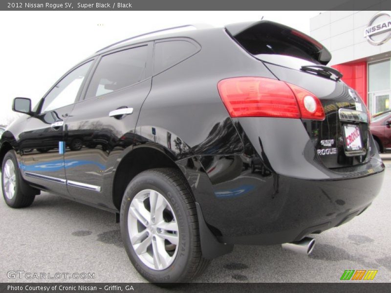 Super Black / Black 2012 Nissan Rogue SV