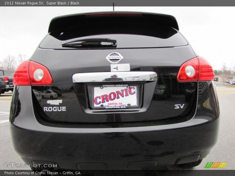 Super Black / Black 2012 Nissan Rogue SV