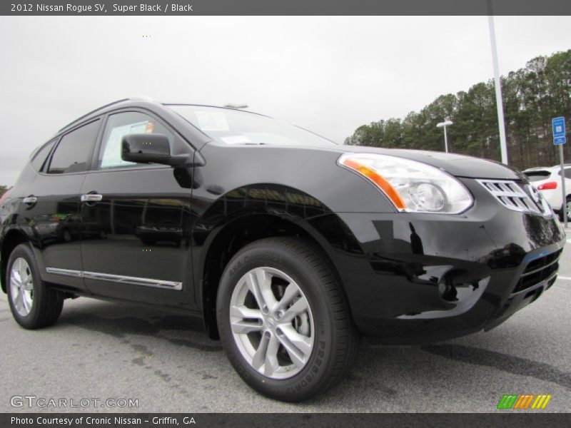 Super Black / Black 2012 Nissan Rogue SV