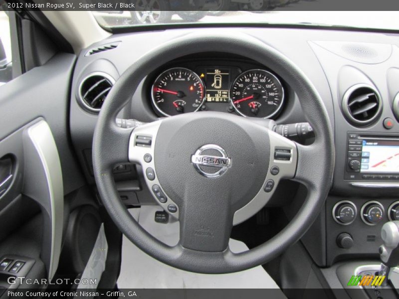 Super Black / Black 2012 Nissan Rogue SV