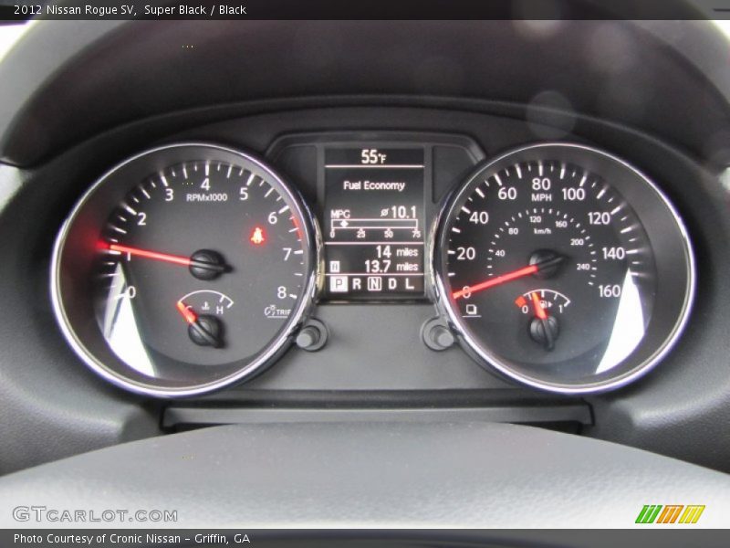 Super Black / Black 2012 Nissan Rogue SV