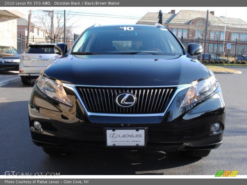 Obsidian Black / Black/Brown Walnut 2010 Lexus RX 350 AWD