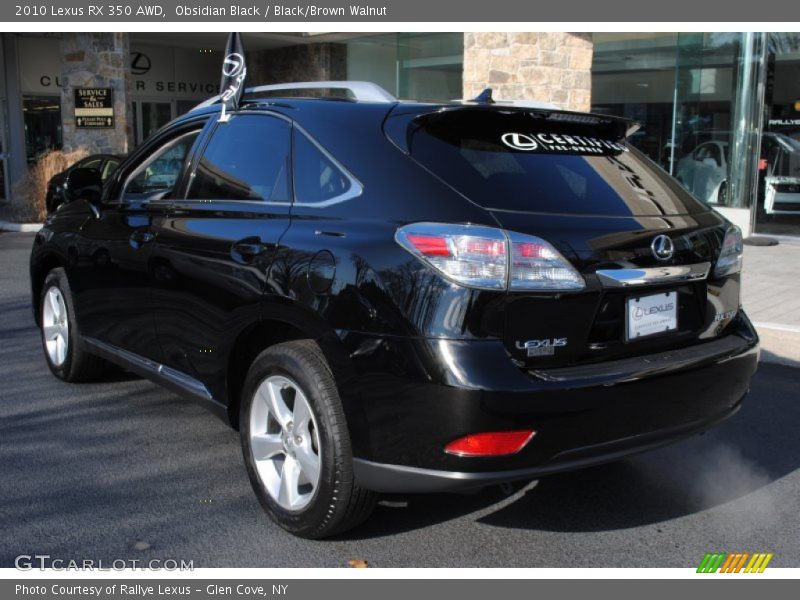 Obsidian Black / Black/Brown Walnut 2010 Lexus RX 350 AWD