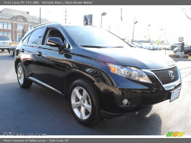Obsidian Black / Black/Brown Walnut 2010 Lexus RX 350 AWD