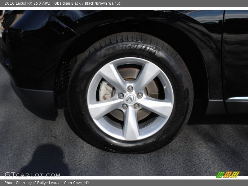 Obsidian Black / Black/Brown Walnut 2010 Lexus RX 350 AWD