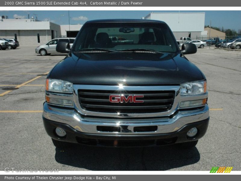 Carbon Metallic / Dark Pewter 2003 GMC Sierra 1500 SLE Extended Cab 4x4