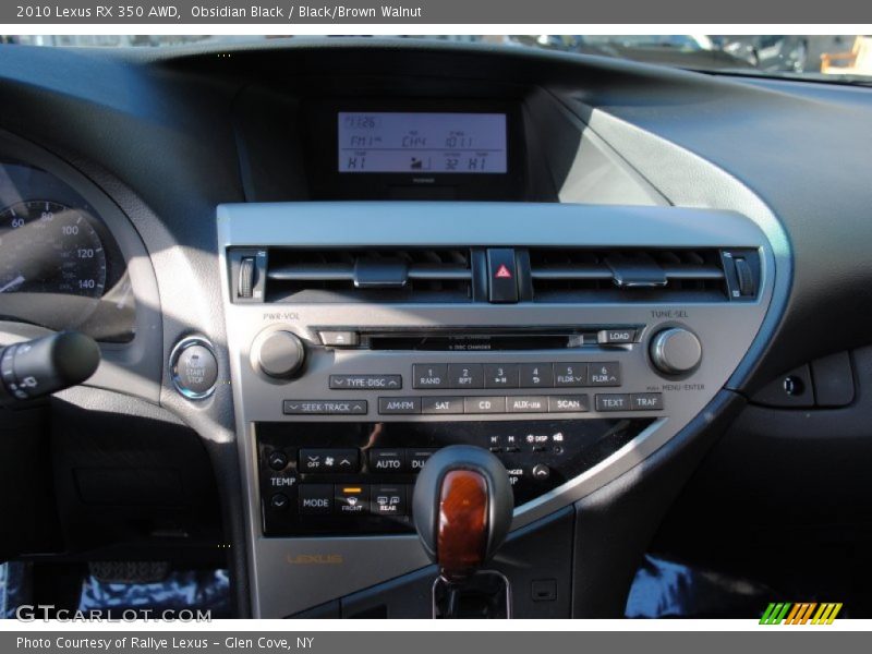Obsidian Black / Black/Brown Walnut 2010 Lexus RX 350 AWD