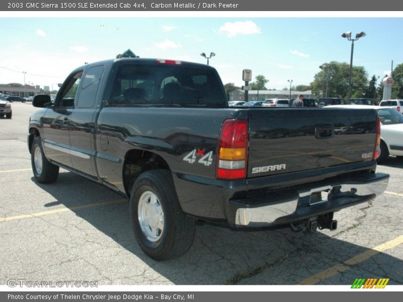 Carbon Metallic / Dark Pewter 2003 GMC Sierra 1500 SLE Extended Cab 4x4