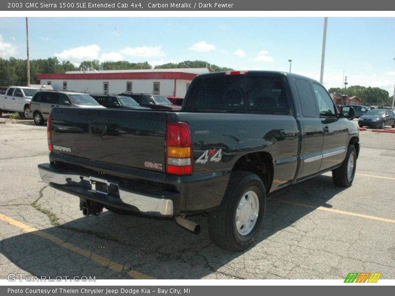 Carbon Metallic / Dark Pewter 2003 GMC Sierra 1500 SLE Extended Cab 4x4