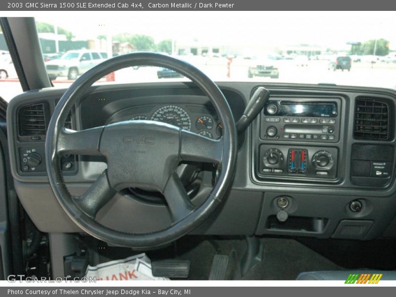 Carbon Metallic / Dark Pewter 2003 GMC Sierra 1500 SLE Extended Cab 4x4