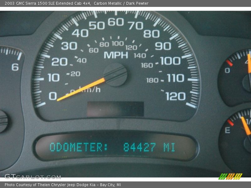 Carbon Metallic / Dark Pewter 2003 GMC Sierra 1500 SLE Extended Cab 4x4