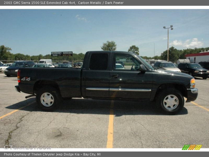 Carbon Metallic / Dark Pewter 2003 GMC Sierra 1500 SLE Extended Cab 4x4