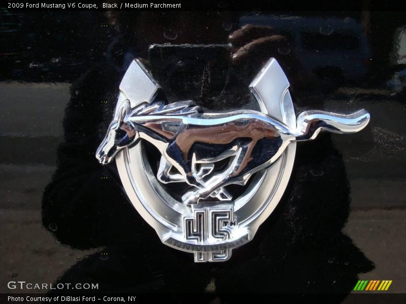 Black / Medium Parchment 2009 Ford Mustang V6 Coupe