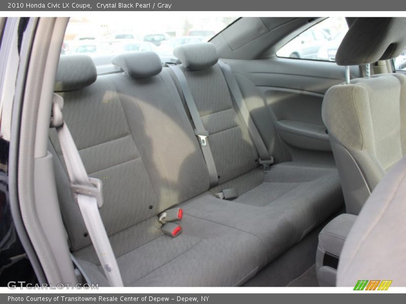 Crystal Black Pearl / Gray 2010 Honda Civic LX Coupe