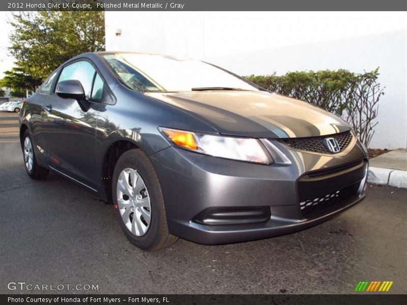 Polished Metal Metallic / Gray 2012 Honda Civic LX Coupe