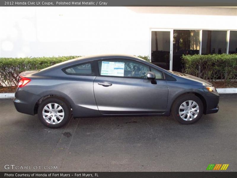 Polished Metal Metallic / Gray 2012 Honda Civic LX Coupe