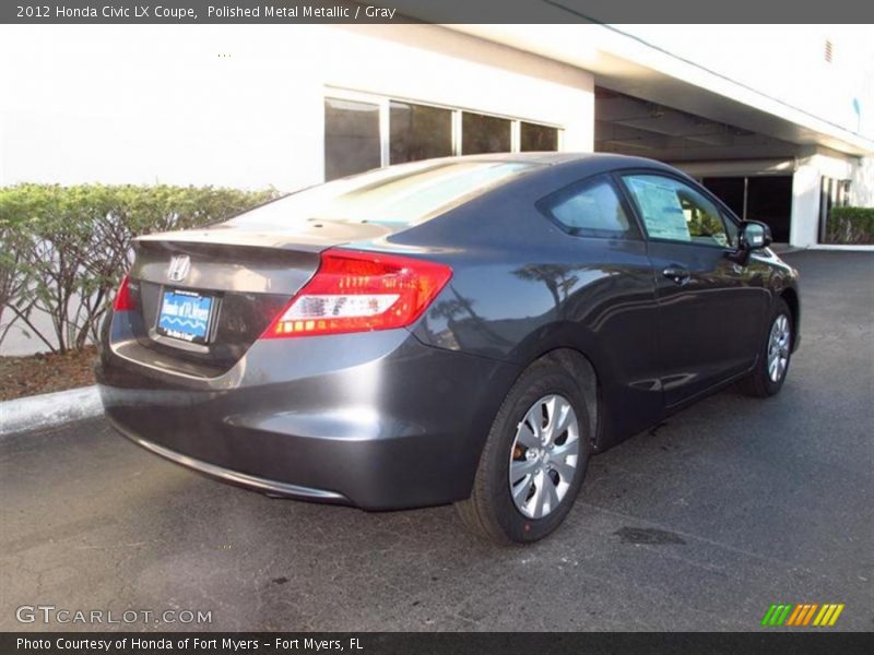 Polished Metal Metallic / Gray 2012 Honda Civic LX Coupe