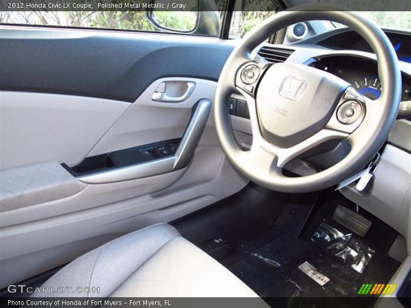 Polished Metal Metallic / Gray 2012 Honda Civic LX Coupe