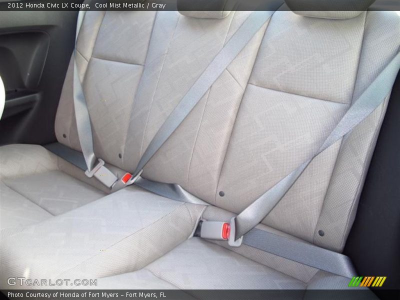 Cool Mist Metallic / Gray 2012 Honda Civic LX Coupe