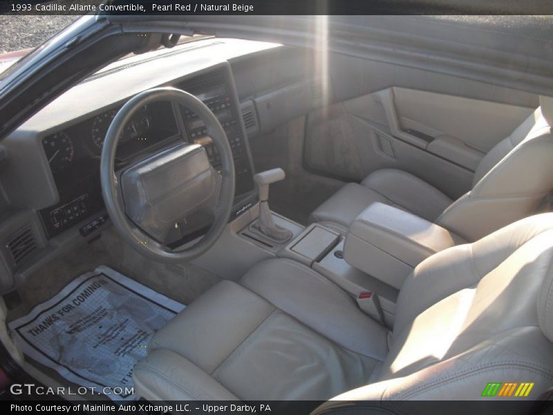 Pearl Red / Natural Beige 1993 Cadillac Allante Convertible