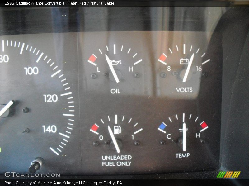 Pearl Red / Natural Beige 1993 Cadillac Allante Convertible