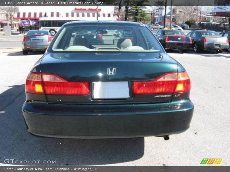 Dark Emerald Pearl / Ivory 1999 Honda Accord LX Sedan
