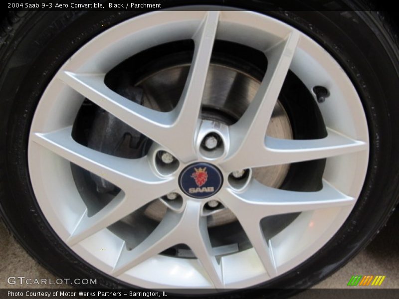 Black / Parchment 2004 Saab 9-3 Aero Convertible