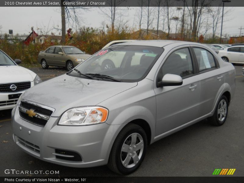 Cosmic Silver / Charcoal 2010 Chevrolet Aveo LT Sedan