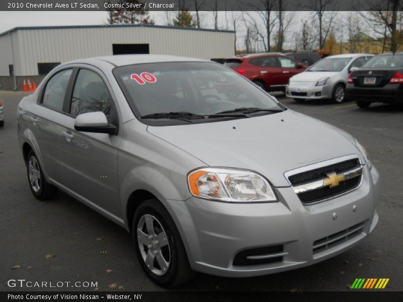 Cosmic Silver / Charcoal 2010 Chevrolet Aveo LT Sedan