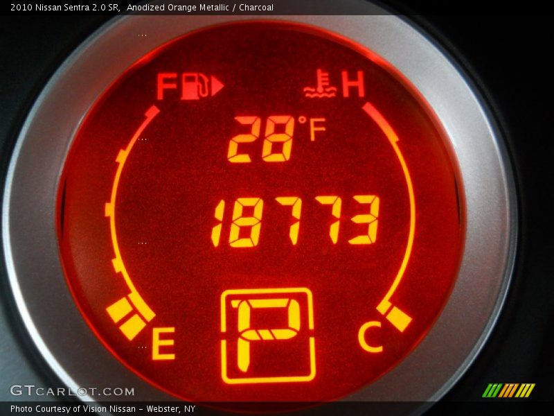 Anodized Orange Metallic / Charcoal 2010 Nissan Sentra 2.0 SR