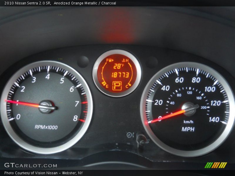 Anodized Orange Metallic / Charcoal 2010 Nissan Sentra 2.0 SR