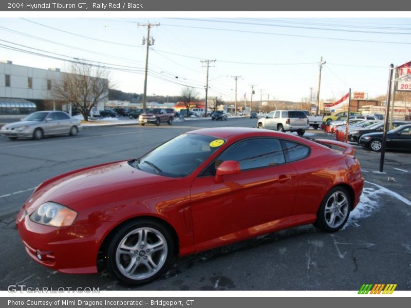 Rally Red / Black 2004 Hyundai Tiburon GT