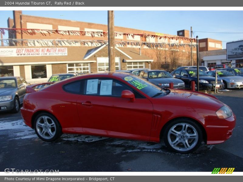 Rally Red / Black 2004 Hyundai Tiburon GT