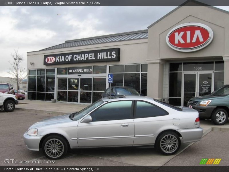 Vogue Silver Metallic / Gray 2000 Honda Civic EX Coupe