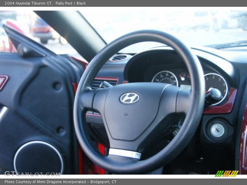 Rally Red / Black 2004 Hyundai Tiburon GT