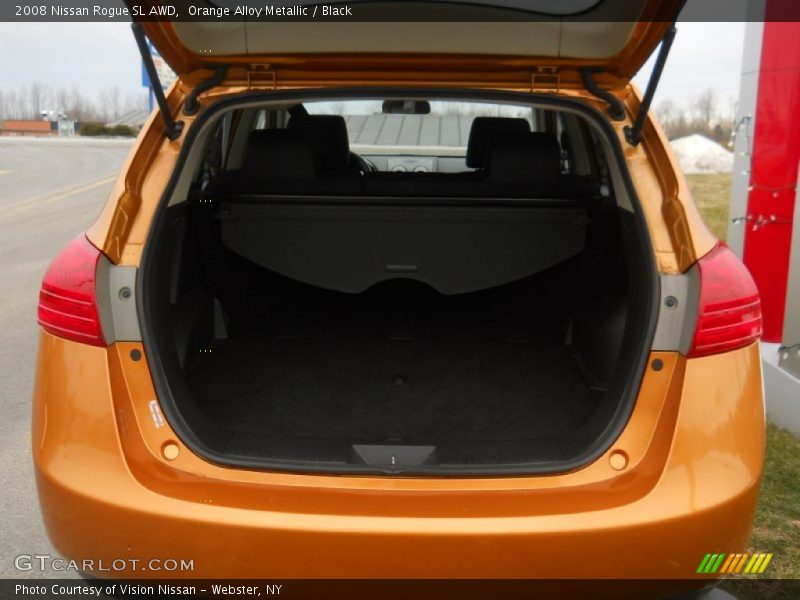Orange Alloy Metallic / Black 2008 Nissan Rogue SL AWD