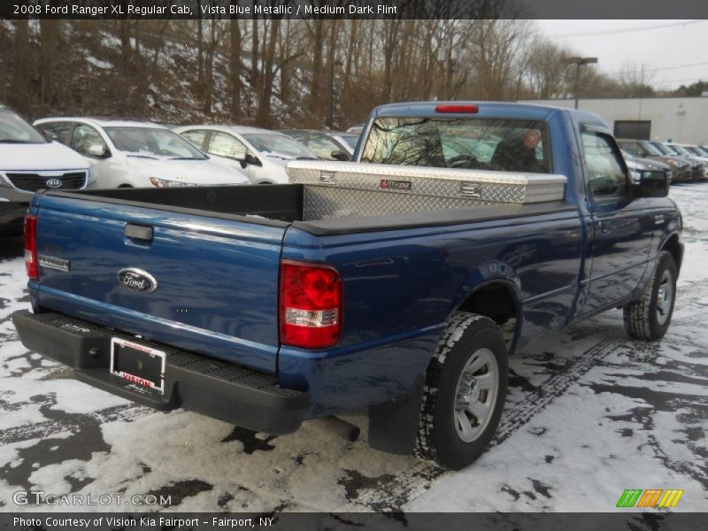Vista Blue Metallic / Medium Dark Flint 2008 Ford Ranger XL Regular Cab