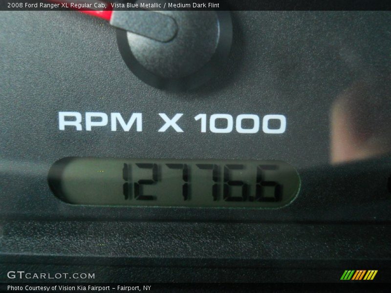 Vista Blue Metallic / Medium Dark Flint 2008 Ford Ranger XL Regular Cab