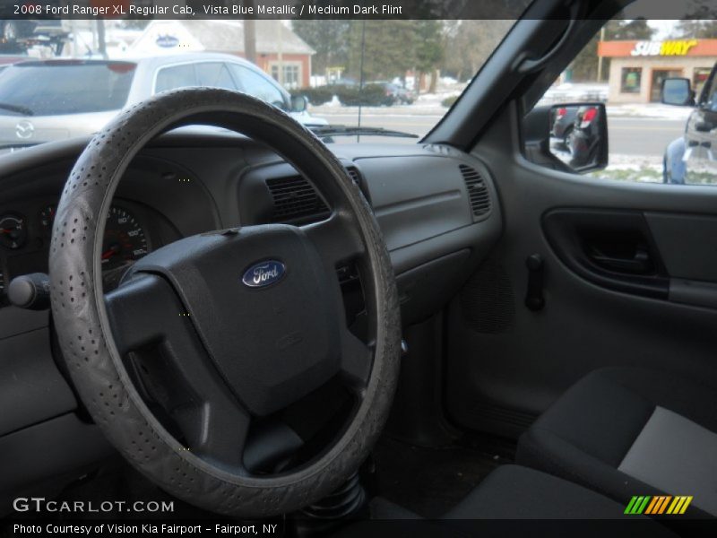 Vista Blue Metallic / Medium Dark Flint 2008 Ford Ranger XL Regular Cab