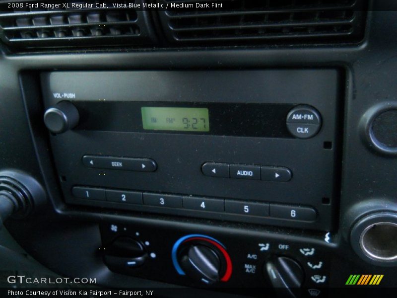 Vista Blue Metallic / Medium Dark Flint 2008 Ford Ranger XL Regular Cab