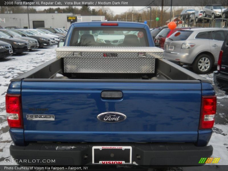 Vista Blue Metallic / Medium Dark Flint 2008 Ford Ranger XL Regular Cab