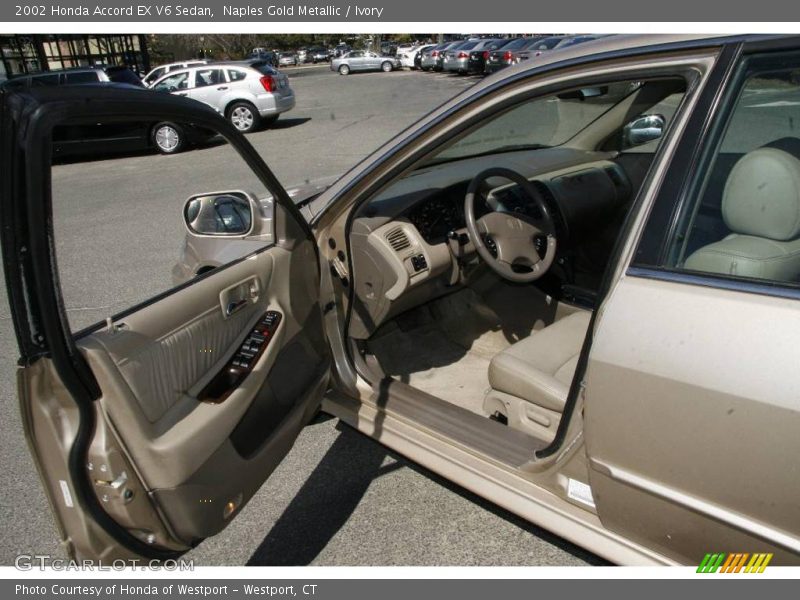 Naples Gold Metallic / Ivory 2002 Honda Accord EX V6 Sedan