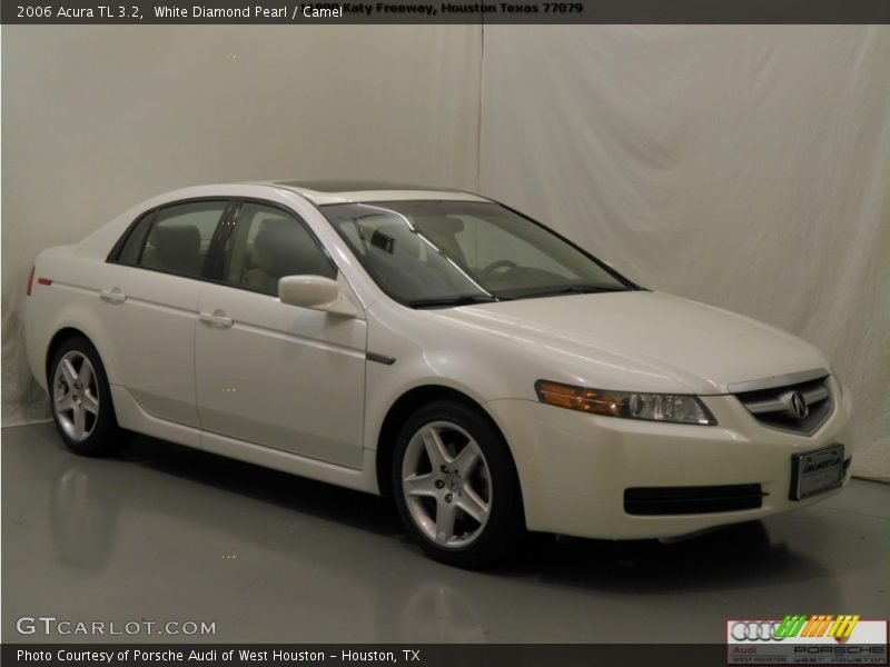 White Diamond Pearl / Camel 2006 Acura TL 3.2