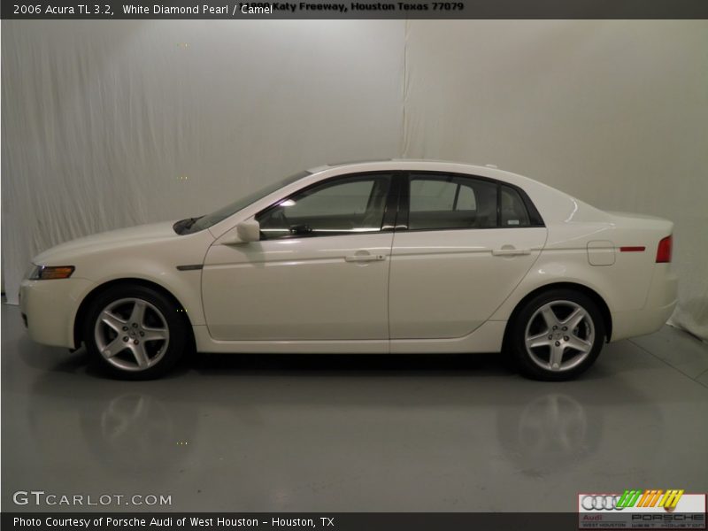 White Diamond Pearl / Camel 2006 Acura TL 3.2